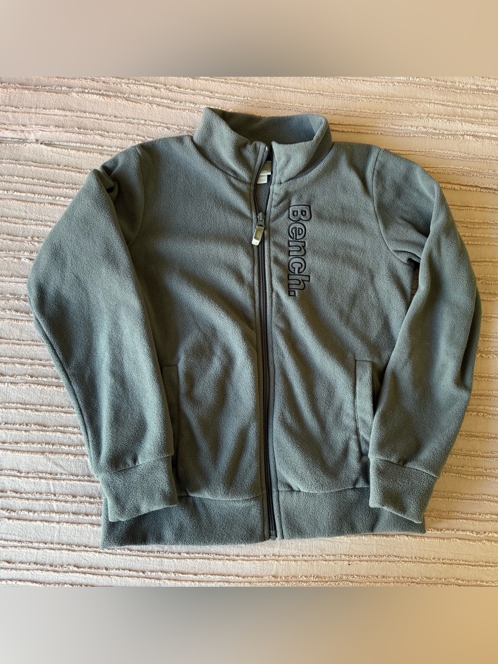 Bench Grey Fleece Full-Zip Jacket | Youth Size 11/12